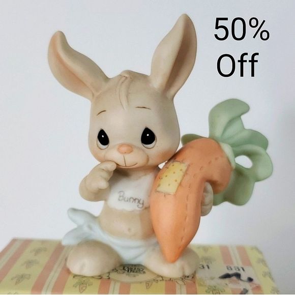 Precious Moments Other - Vintage Precious Moments Somebunny Cares Baby Rabbit Bunny